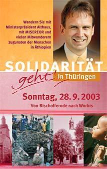 Wanderung im Eichsfeld zugunsten von MISEREOR-Projekten