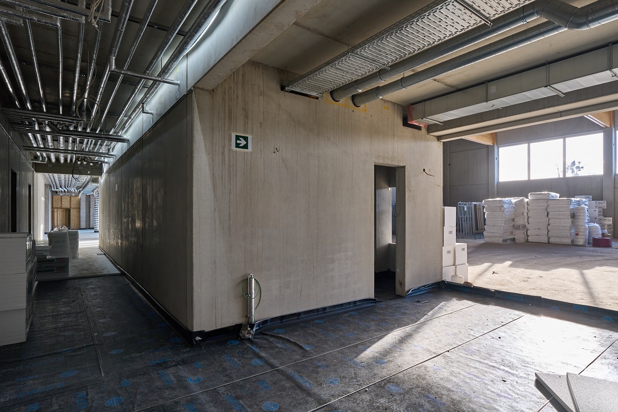 	Flur Innen im Rohbau