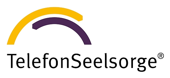 Logo mit 2 farbigen Streifen wie ein Regenbogen