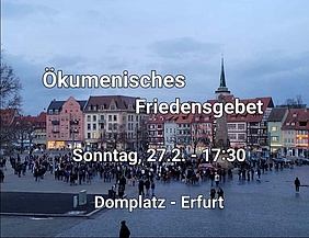 Hände falten für den Frieden und gegen den Krieg