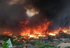 Brandkatastrophe im Rohingya-Flüchtlingslager