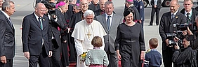 Papst Benedikt XVI. in Thüringen angekommen