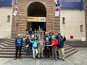 Gruppe von Pilgern