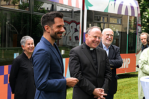 Irme, Stetter-Karp, Marc Frings, Bischof Neymeyr und Manfred Ruge