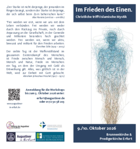 Im Frieden des Einen. Christliche trifft islamische Mystik.