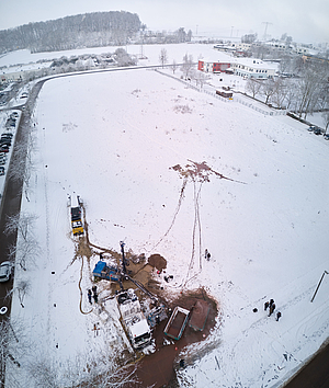 Probebohrung von oben