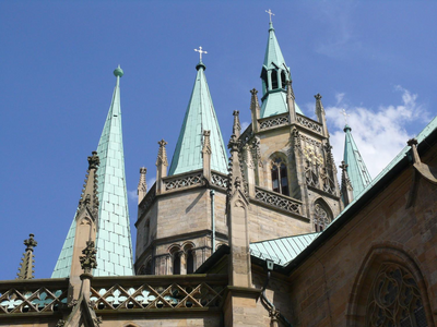 Türme des Erfurter Doms St. Marien