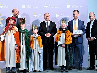 Bundeskanzler empfing die Sternsinger*innen